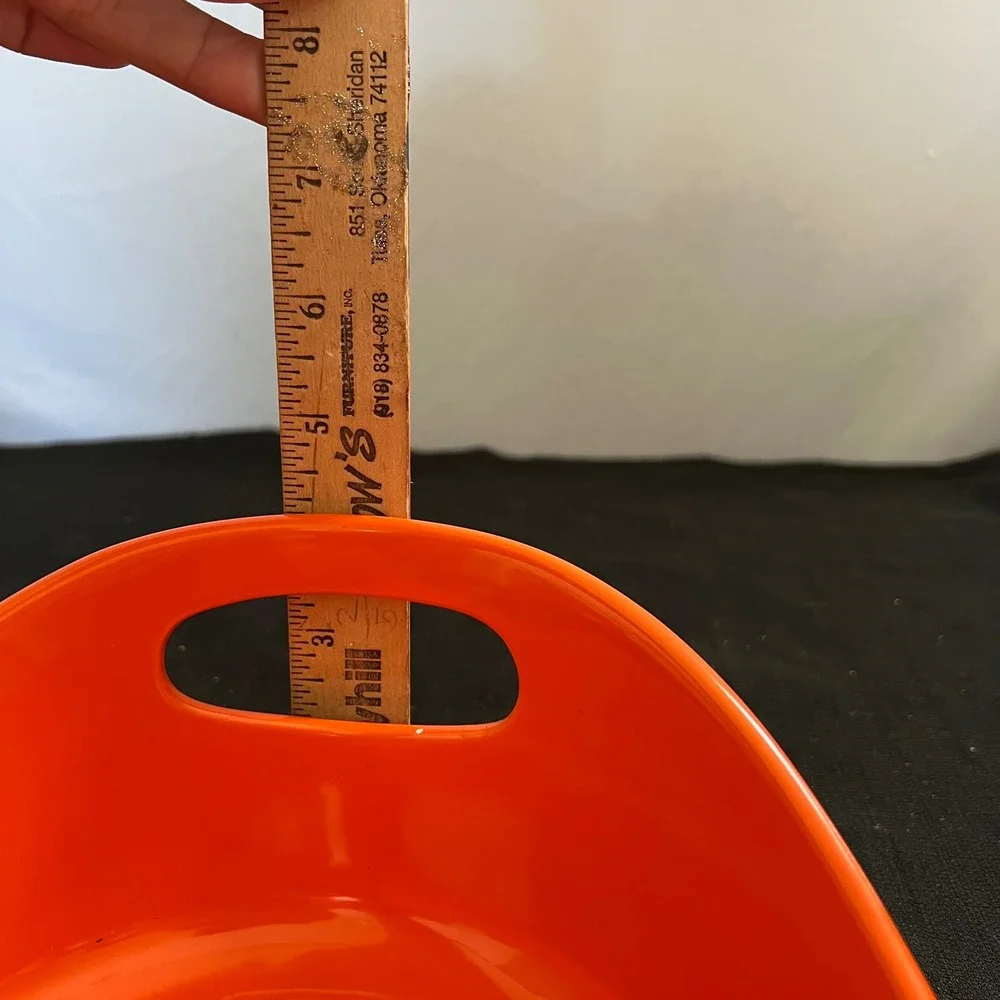 Rachael Ray Orange Stoneware Au Gratin Baker Set 1.25 Qt & 2.25 Qt G014 Oval